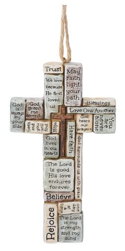 CROSSWORD ORNAMENT 4.25"