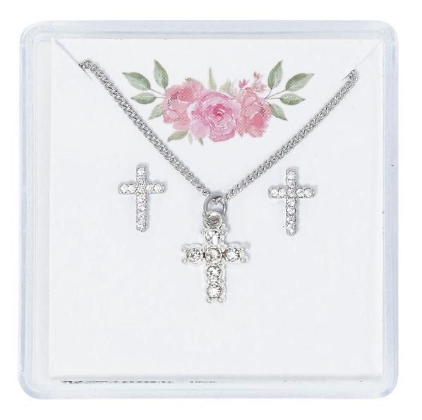 CRY CROSS EARRING/ PENDANT
