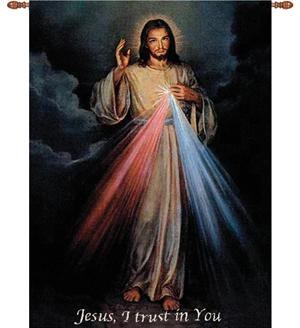 DIVINE MERCY 26X36 WALL HANGING