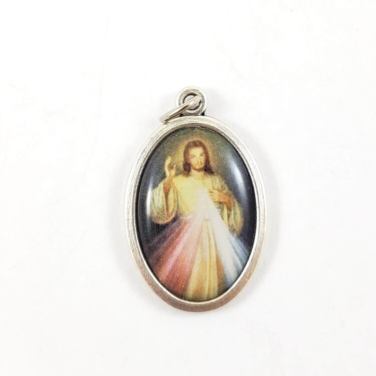 DIVINE MERCY COLORED MEDAL - Divine Mercy Gift Shop