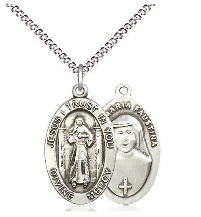 DIVINE MERCY MEDAL SS 18"