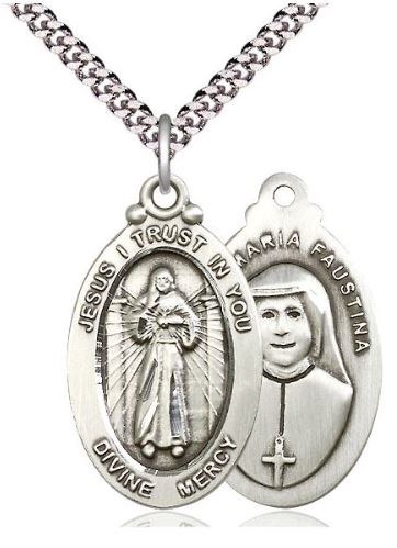 DIVINE MERCY MEDAL SS 24"