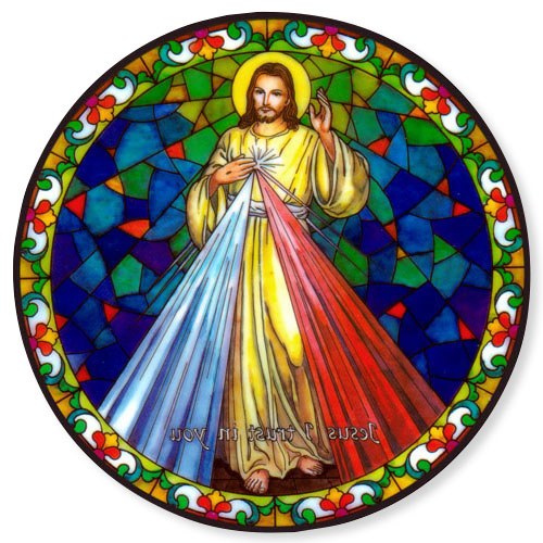 DIVINE MERCY STATIC STICKER