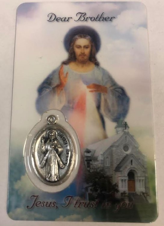 DIVINE MERCY DEAR BROTHER PRAYER CARD