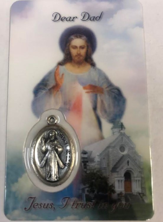 DIVINE MERCY DEAR DAD PRAYER CARD