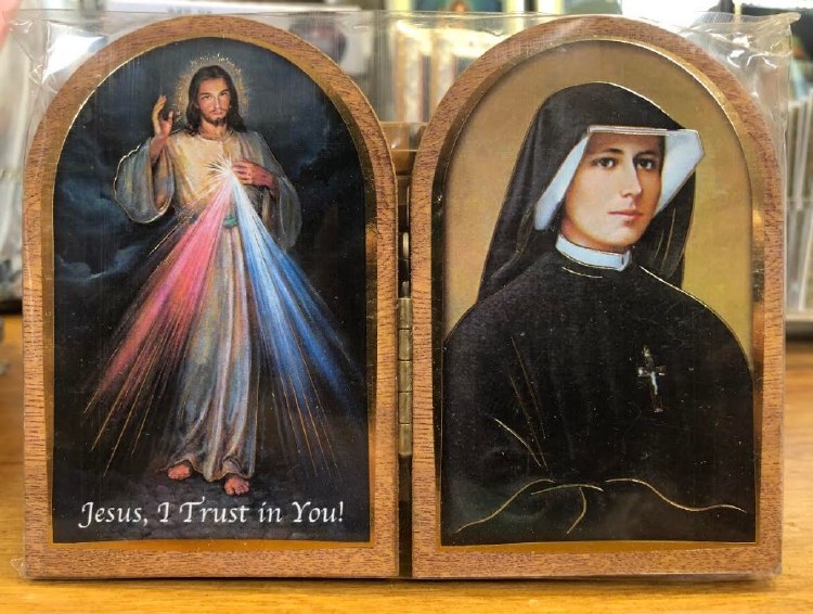 DIVINE MERCY AND ST FAUSTINA DIPTYCH