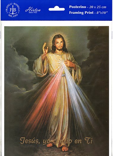 DIVINE MERCY PRINT ONLY SPANISH 8X10