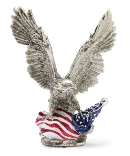 EAGLE WITH FLAG STATUE