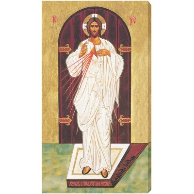 EASTERN ICON DIVINE MERCY 10X18 CANVAS GALLERY - WRAPPED PRINT