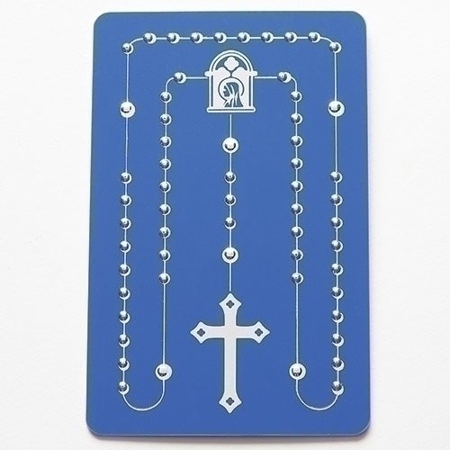 EMBOSSED ROSARY CARD