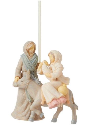 EPIC JOURNEY HOLY FAMILY WITH DONKEY ORNAMENT