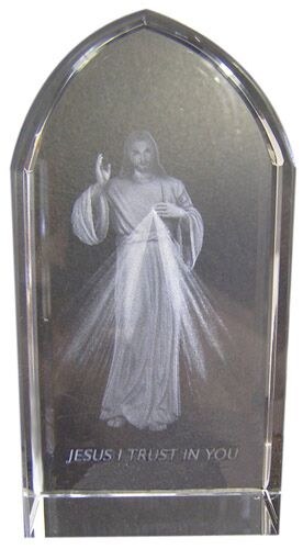 ETCHED GLASS DIVINE MERCY