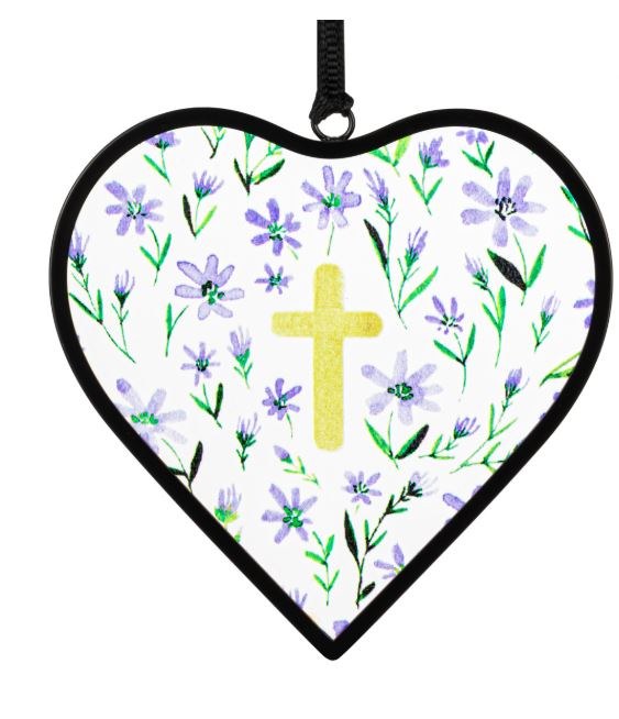 FAITH HEART SUNCATCHER