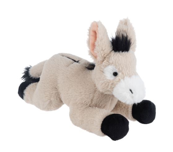 FAITHFUL DONKEY WITH CROSS ON BACK
