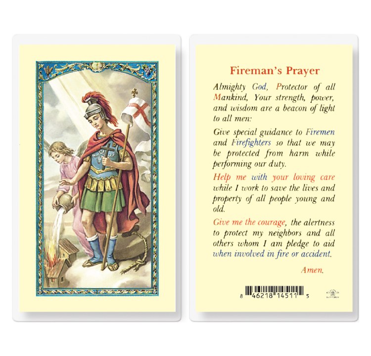 FIREMAN'S PRAYER ST FLORIAN