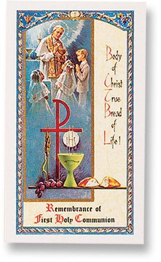 FIRST HOLY COMMUNION PRAYER CARD