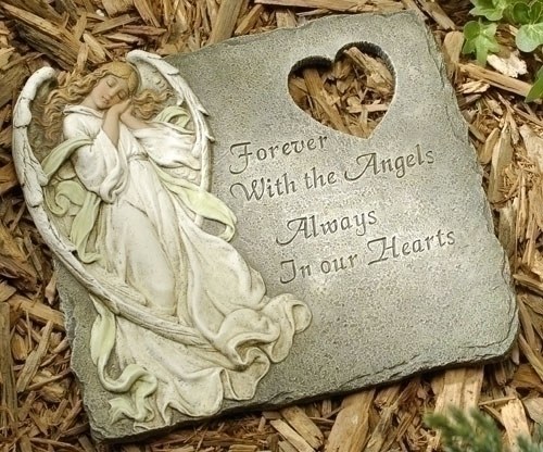 FOREVER WITH THE ANGELS STEPPING STONE