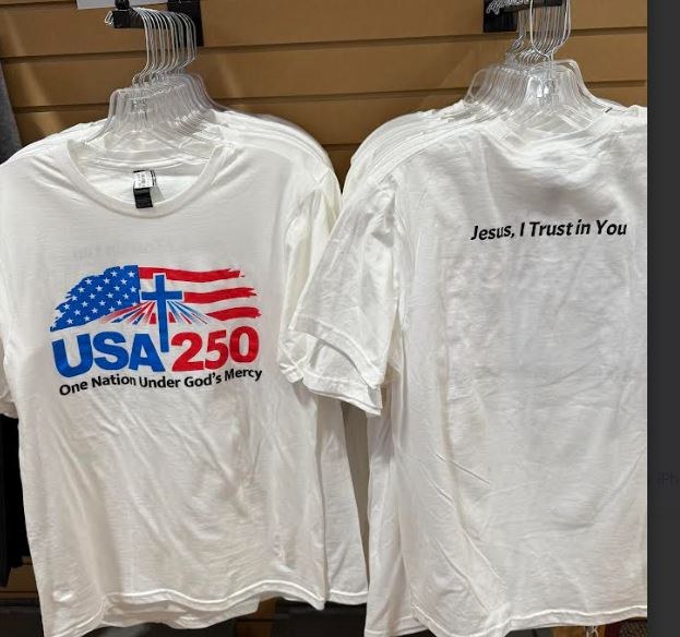 USA 250 FULL LOGO SIZE XL TSHIRT