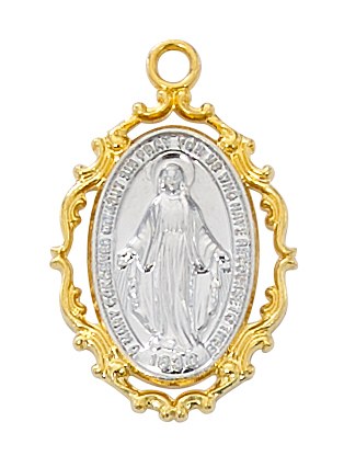 TWO TONE MIRACULOUS MEDAL