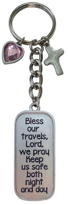 GEMSTONE HEART KEY BLESS TRAVELS
