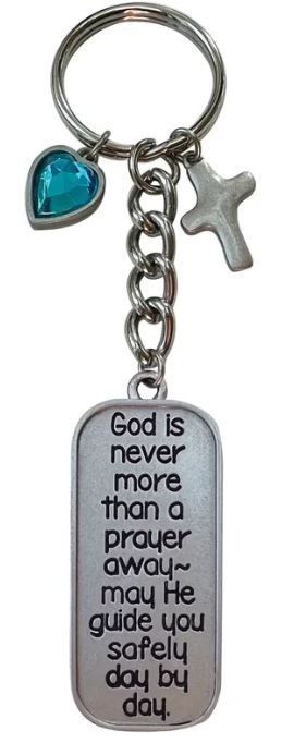 GEMSTONE HEART KEY GOD IS NEVER M