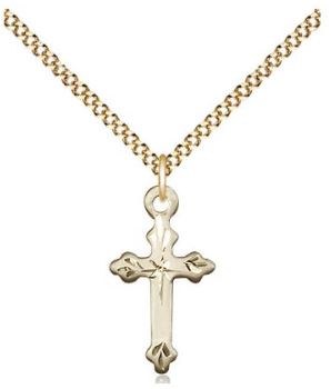 GF CROSS ENGRAVED SMALL STAR