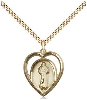 GF DIVINE MERCY HEART MEDAL