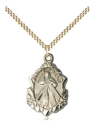 GF DIVINE MERCY MEDAL GF 18" C