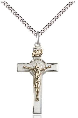 GF/SS 2 TONE ST. BENEDICT/CUCIFIX