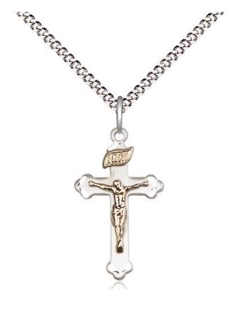 GF/SS CRUCIFIX ENGRAVED SS 18"