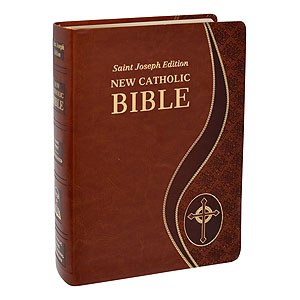 GIANT TYPE ST JOSEPH NEW CATHOLIC BIBLE BROWN