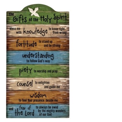 GIFTS OF THE HOLY SPIRIT WALL PLAQUE