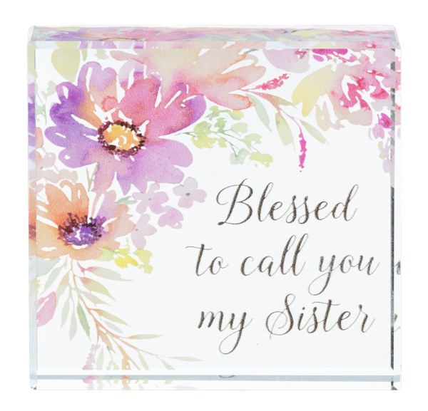 GLASS BLOCK "SISTER..."