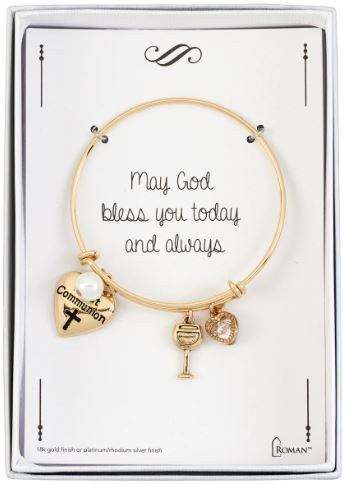 GOLD FIRST COMMUNION BRACELET