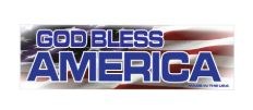GOD BLESS AMERICA CAR MAGNET