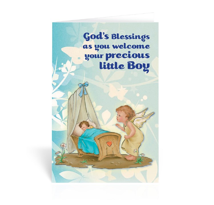 BABY BOY WELCOME CARD