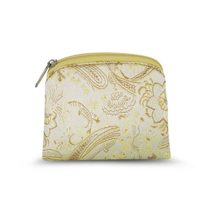 GOLD BROCADE ROSARY POUCH
