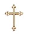 GOLD BUDDED CROSS PIN