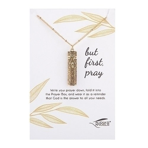 BUT FIRST PRAY, GOLD NECKLACE