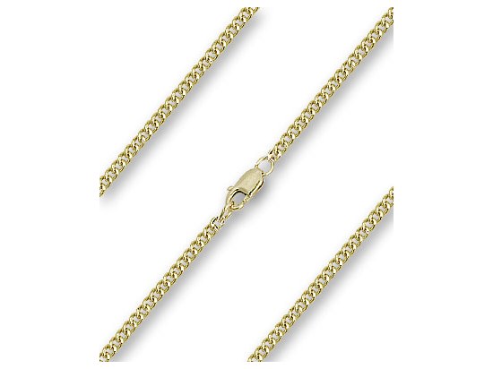 GOLD PLATED 18'' CURB CHAIN