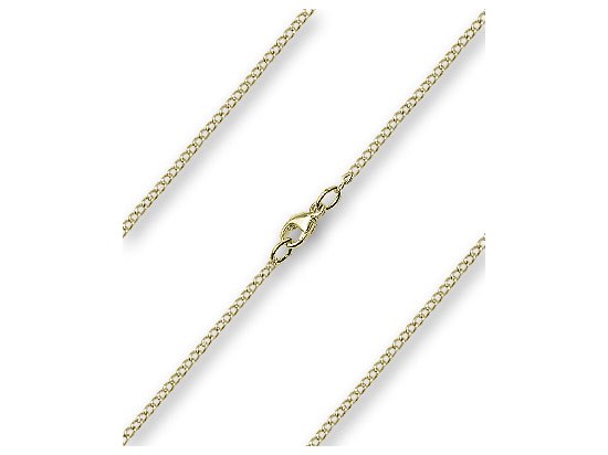 GOLD PLATED 16'' CURB CHAIN