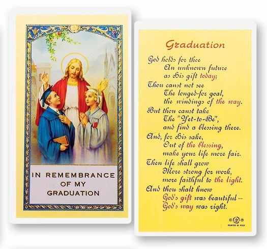 GRADUATION PRAYER CARD