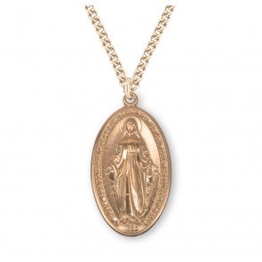 LARGE OVAL MIRACULOUS MEDAL