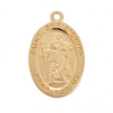 OVAL ST. CHRISTOPHER MEDAL