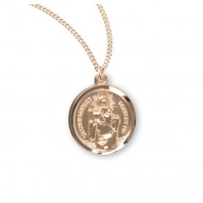 ROUND ST. CHRISTOPHER 18'' MEDAL