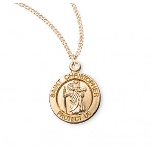 MEDIUM ROUND ST. CHRISTOPHER MEDAL