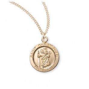 SMALL ROUND ST. CHRISTOPHER MEDAL