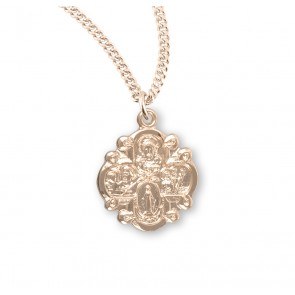 SMALL 4 WAY MIRACULOUS MEDAL