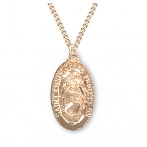 ST. CHRISTOPHER OVAL 24''  MEDAL