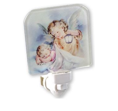 GUARDIAN ANGEL WITH LANTERN NIGHT LIGHT